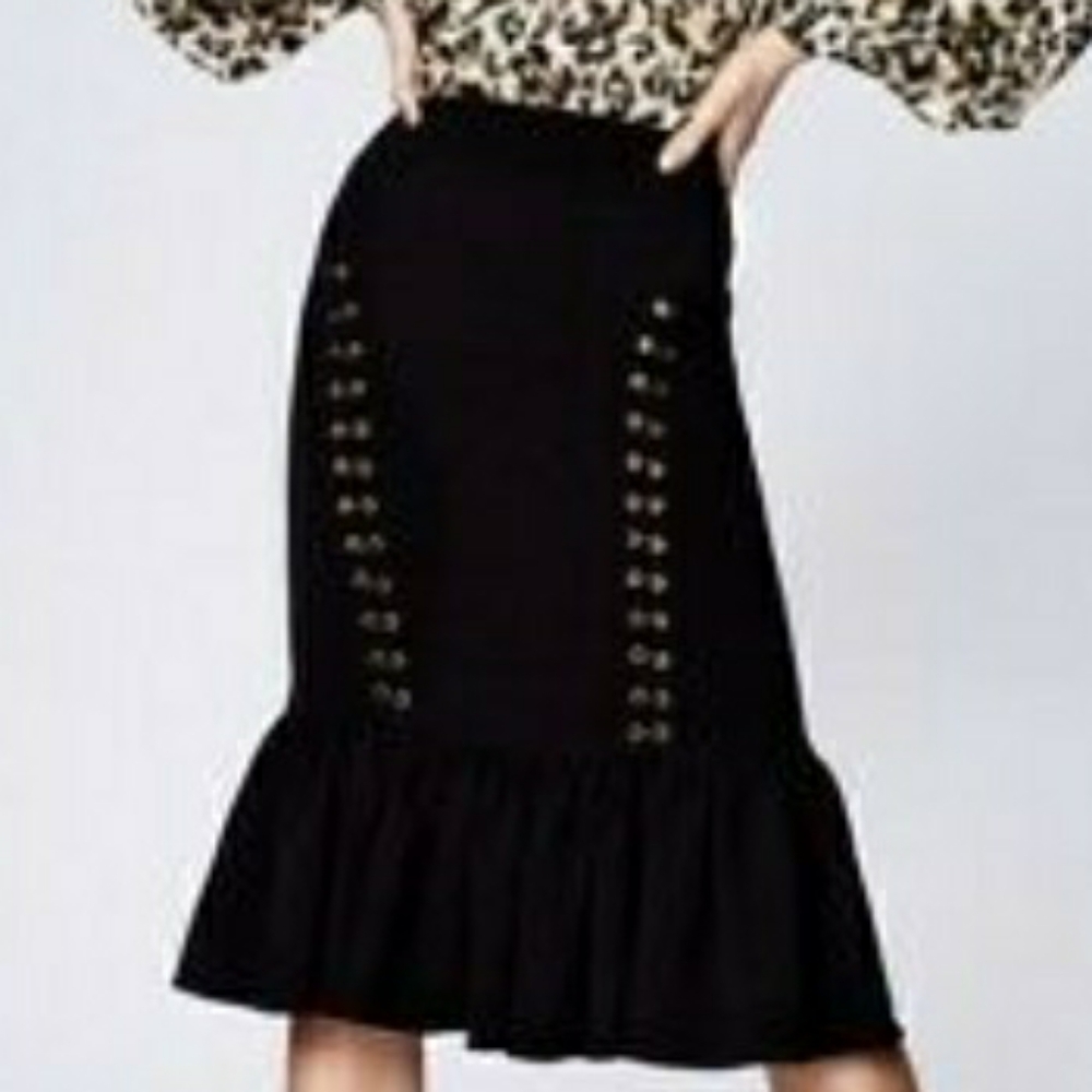 Nicole Miller artlier Skirt steampunk sz 2